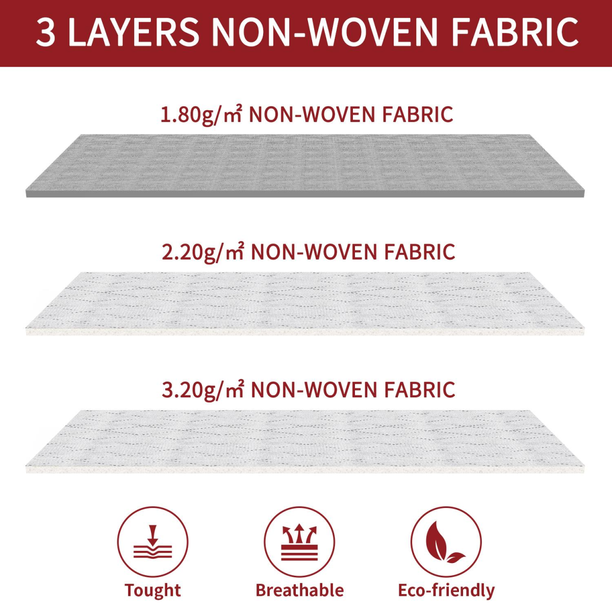 VINSANI 3pc DELUXE STORAGE BAGS LIGHT GREY 0000327