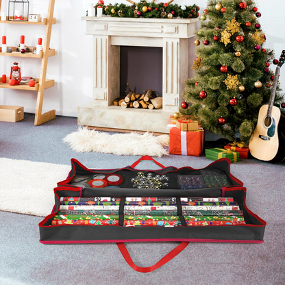 VINSANI CHRISTMAS GIFT WRAP BLACK STORAGE BAG 1010455