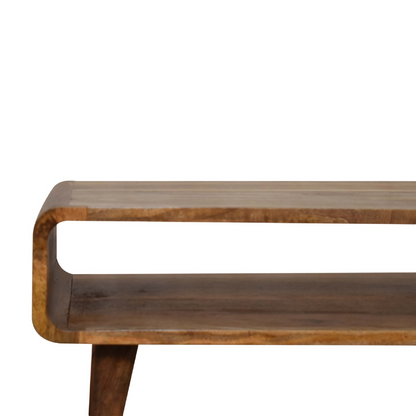 Artisan Furniture Solid Wood Open Oak-ish Media Unit