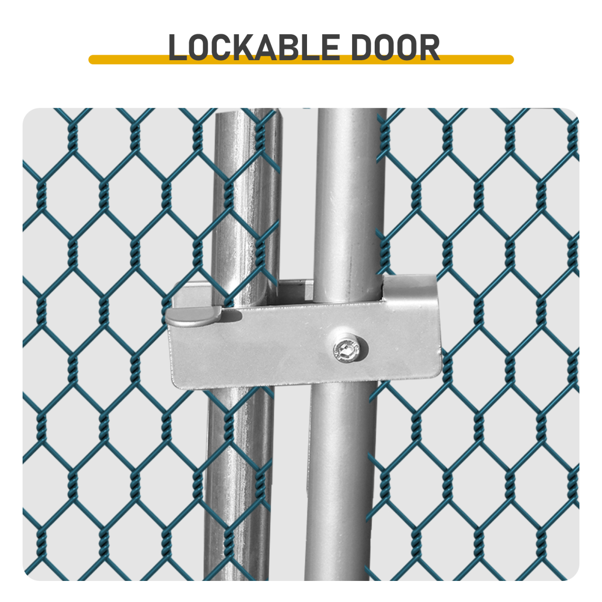 6.5 x 10 ft Large Metal Chicken Coop, Walk-in Poultry Cage Chicken Hen Run House with Waterproof Cover, Rabbits Cats Dogs Farm Pen for Outdoor Backyard Farm Garden