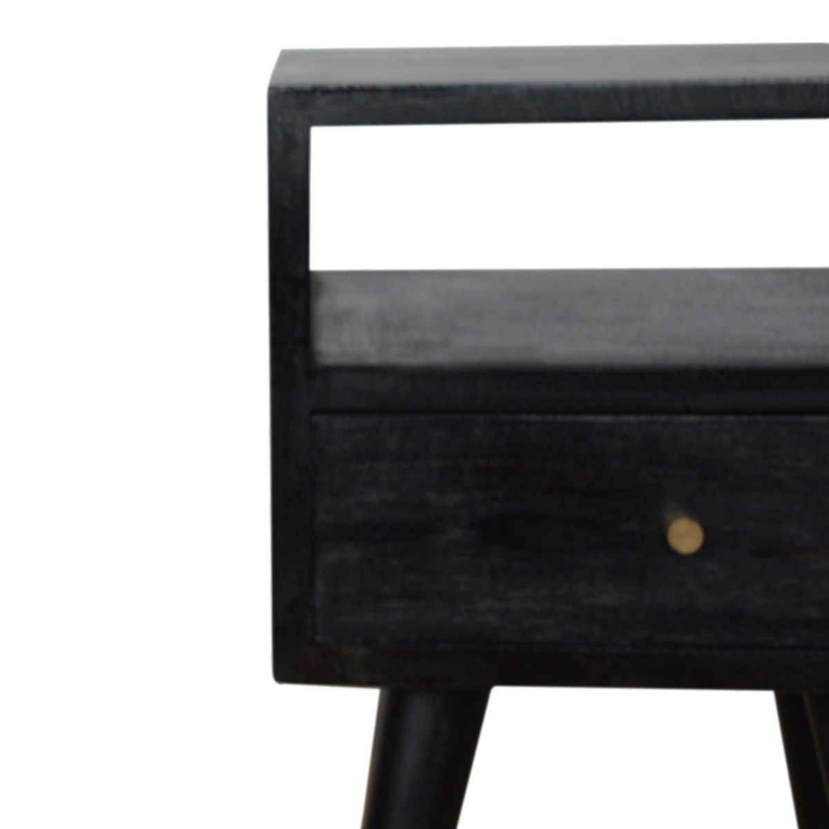 Artisan Furniture Solid Wood Mini Ash Black Bedside
