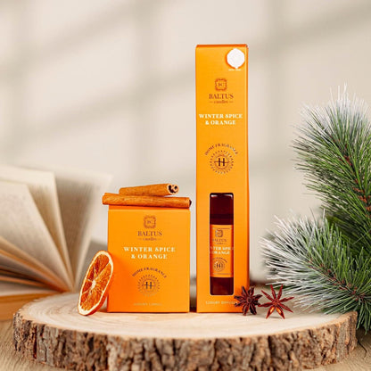 Diffuser and Candle Gift Set - Winter Spice & Orange