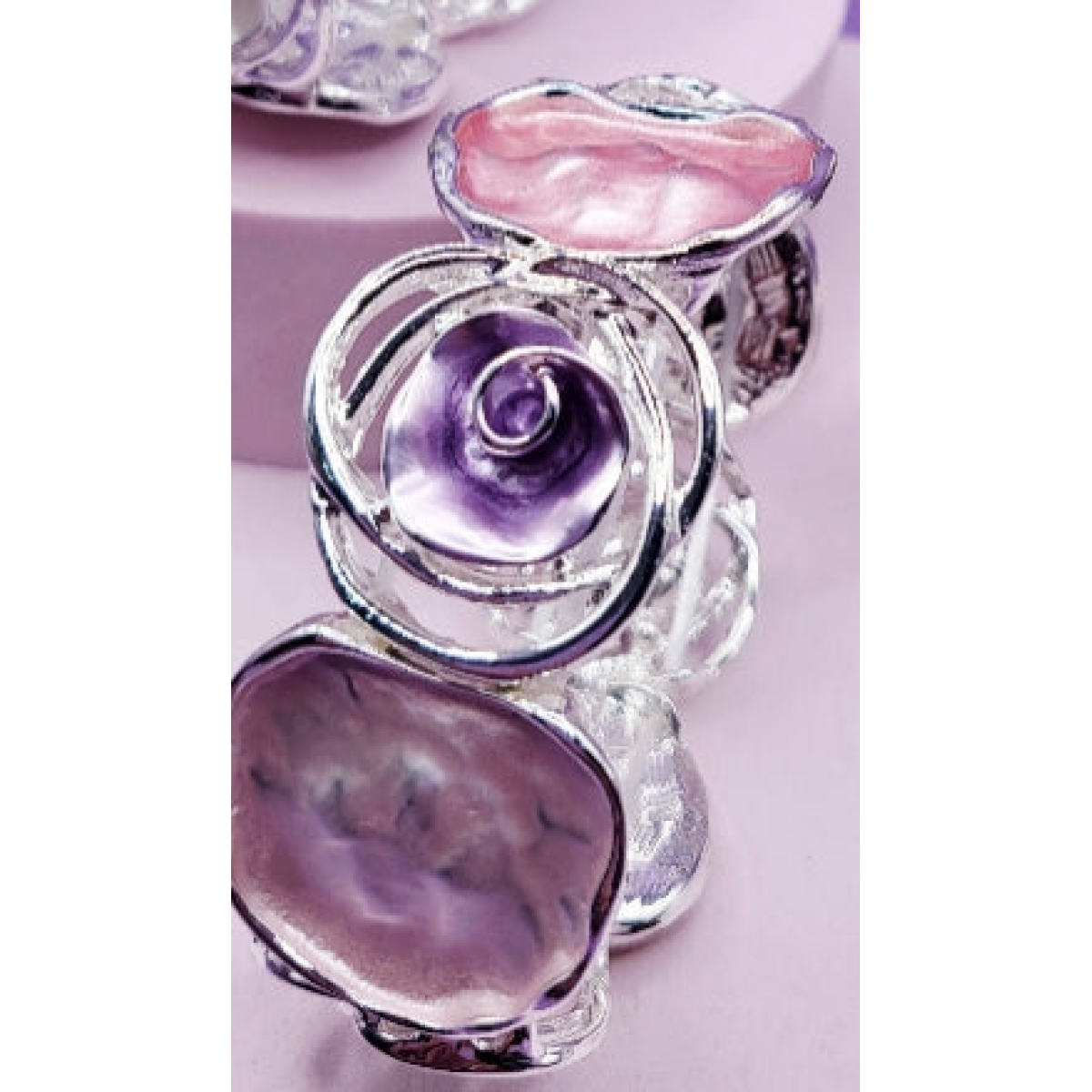 Abstract Rose Flower Bracelet