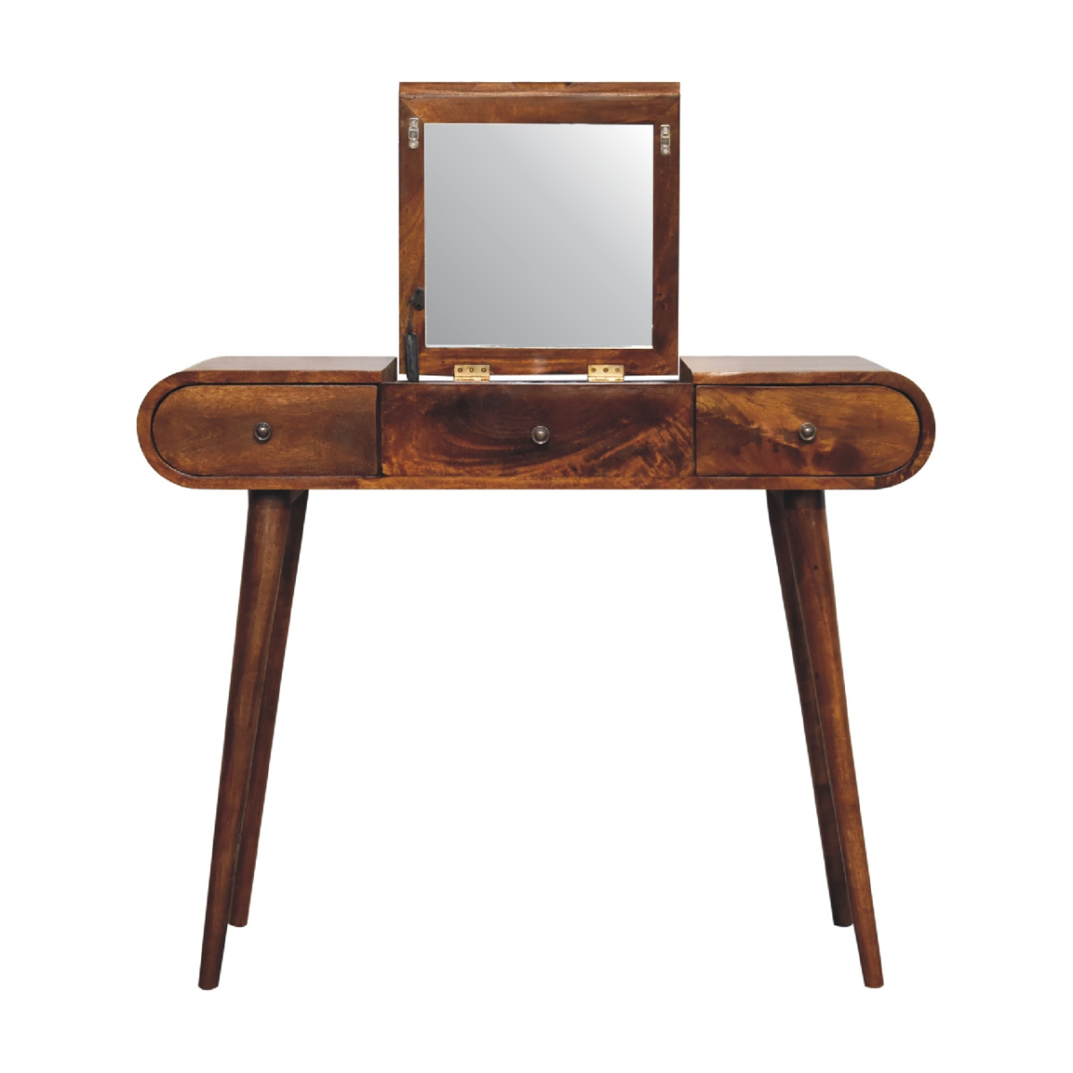 Artisan Furniture Solid Wood Chestnut Mirror Dressing Table