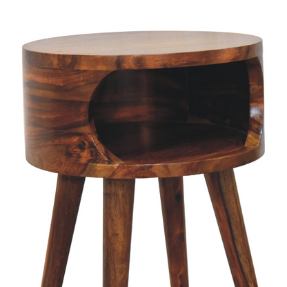 Artisan Furniture Solid Wood Alina Open Honey Bedside