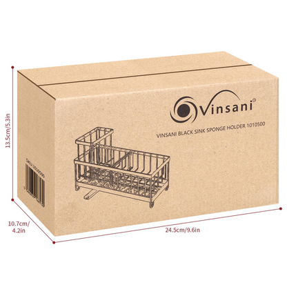 VINSANI BLACK SINK SPONGE HOLDER 1010500