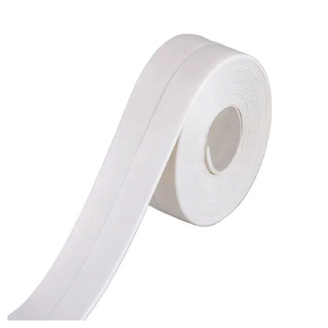 3PCS Bath Kitchen Caulk Tape Sealant Strip PVC Self Adhesive Toilet Wall Sealing Tape