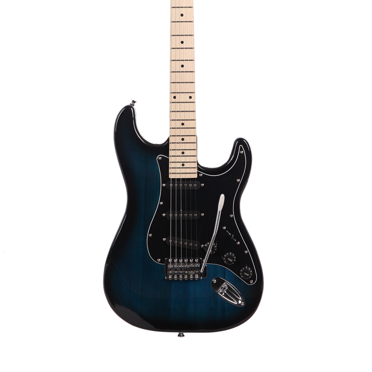 GST Stylish Electric Guitar Kit with Black Pickguard Dark Blue