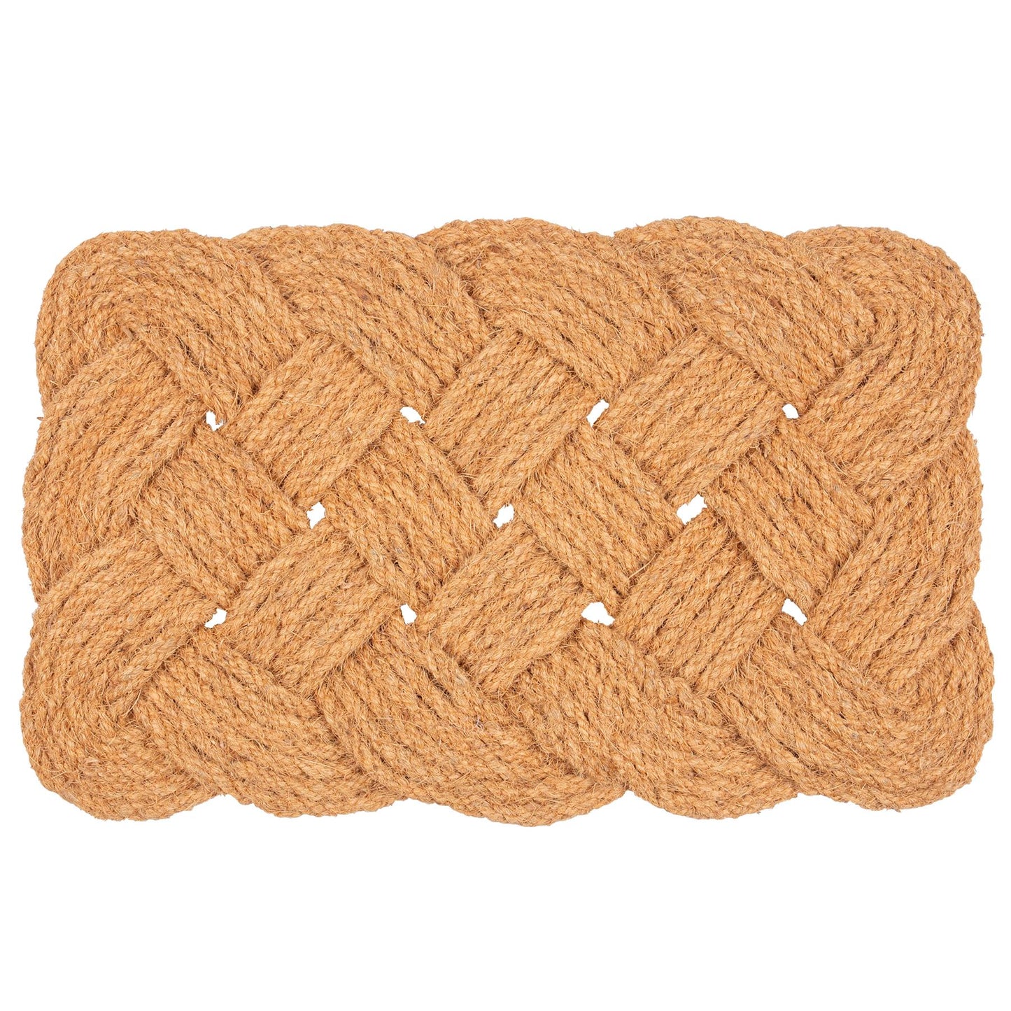 68cm x 43cm Natural Coir Knotted Door Mat