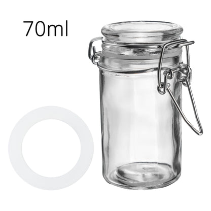 Small Glass Storage Jar Seals - Pack of Six