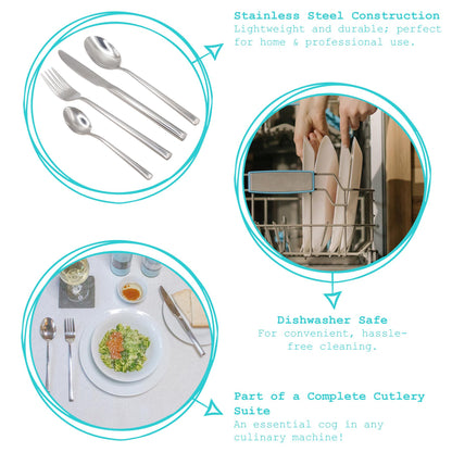 6 x Stainless Steel Dessert Spoons