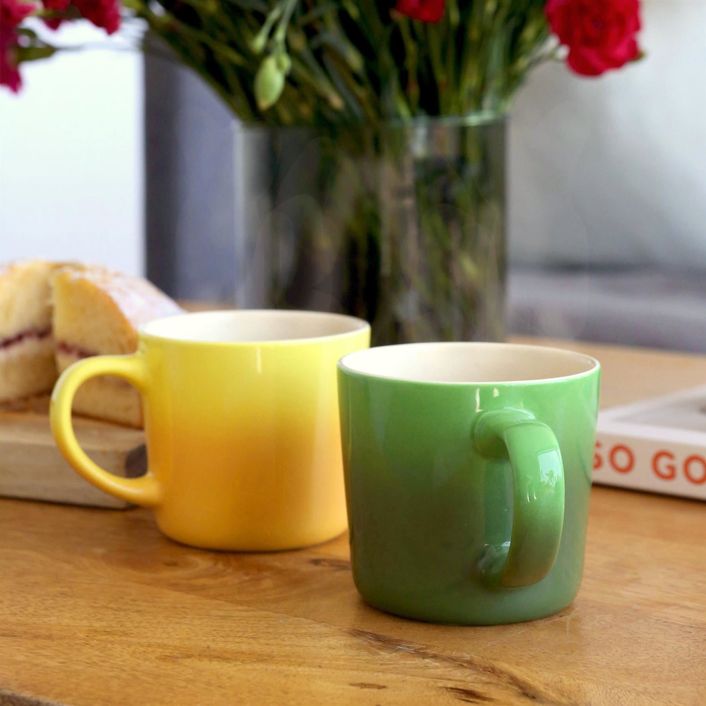 330ml Yellow New Bone China Ombre Mug