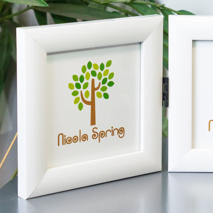4" x 4" Freestanding Double Photo Frame