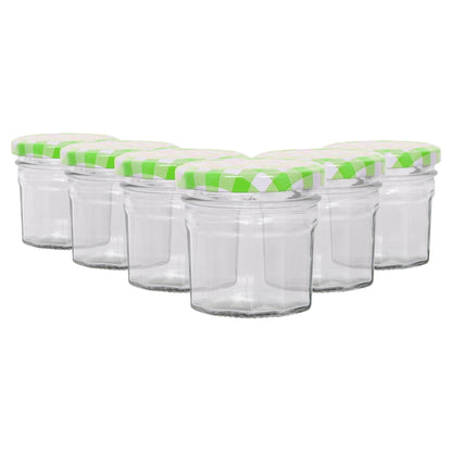 90ml Glass Jam Jars with Lids - Pack of 6