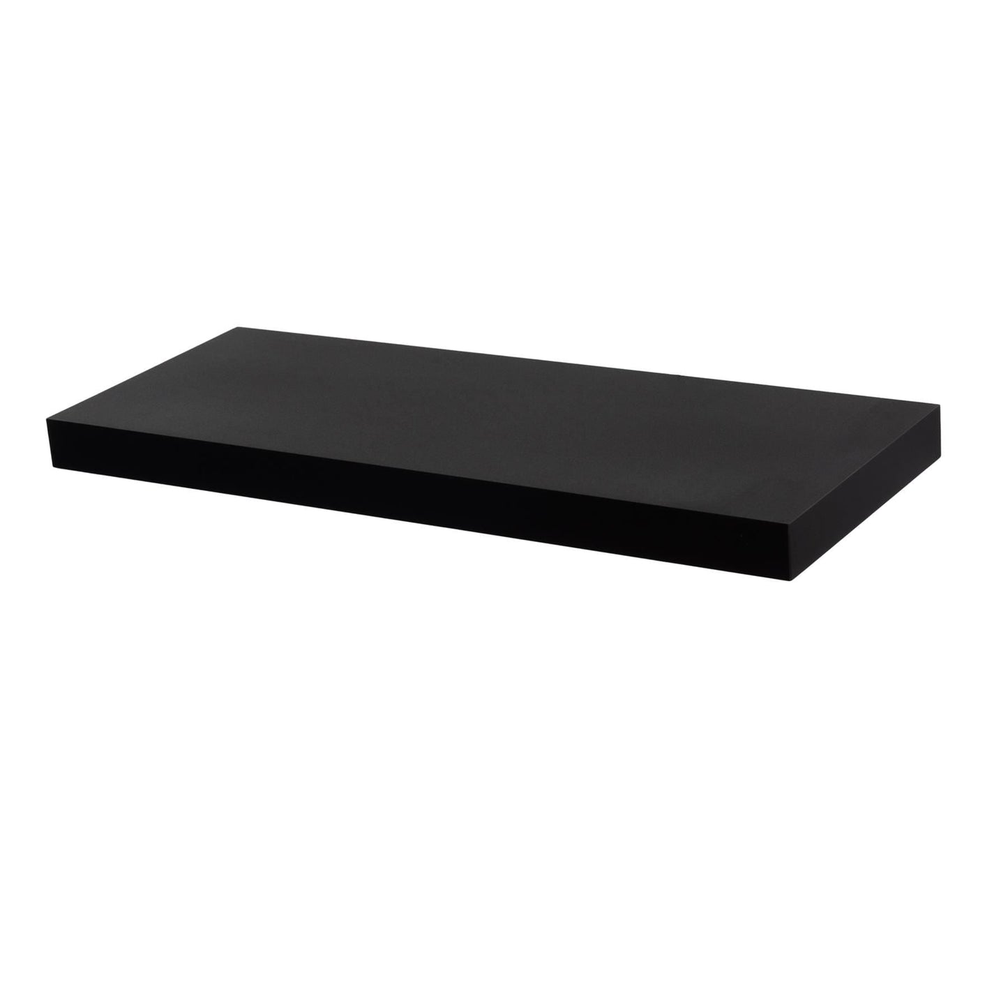 60cm Black Modern Floating Shelf