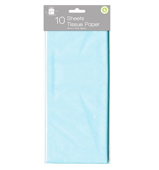 Tissue paper sheets - light blue