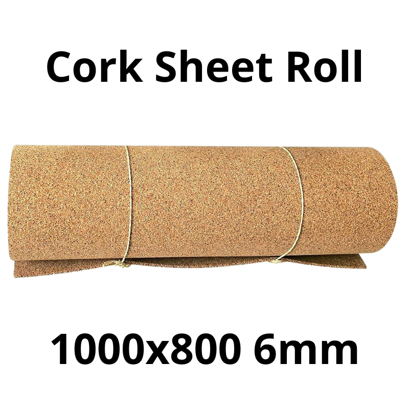 Cork Sheet Roll - 1000x800mm - 6mm - Décor and DIY - Pack of 1