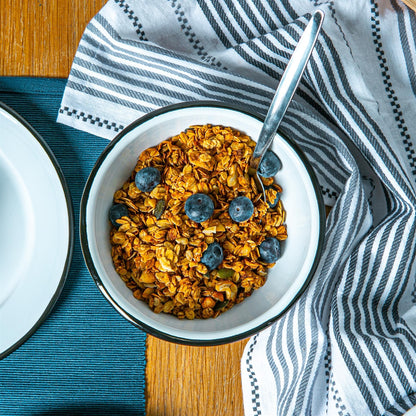 16cm White Enamel Bowls - Pack of Six