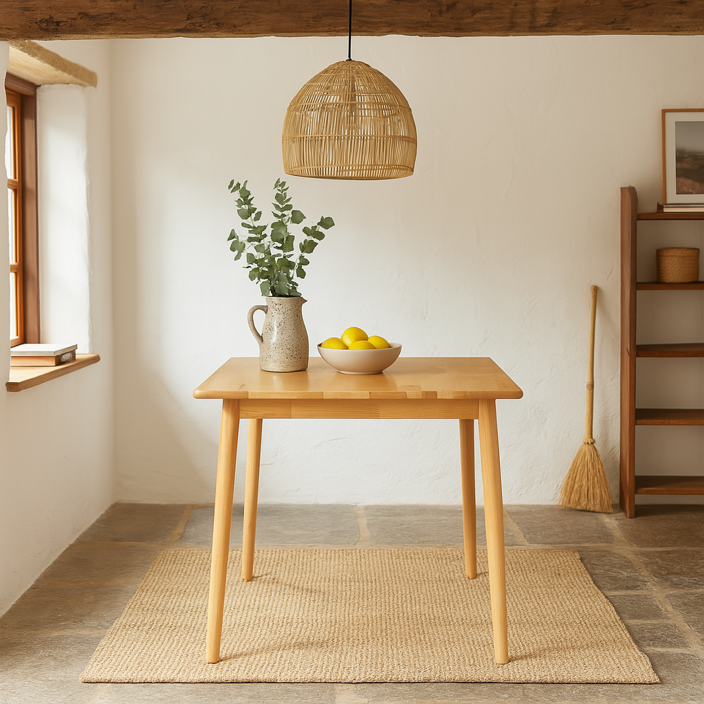 Square Wooden Dining Table - 90cm x 90cm