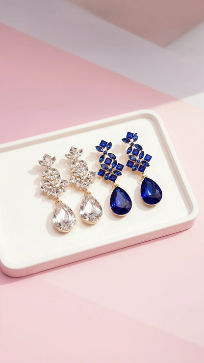 Teardrop Crystal Earrings
