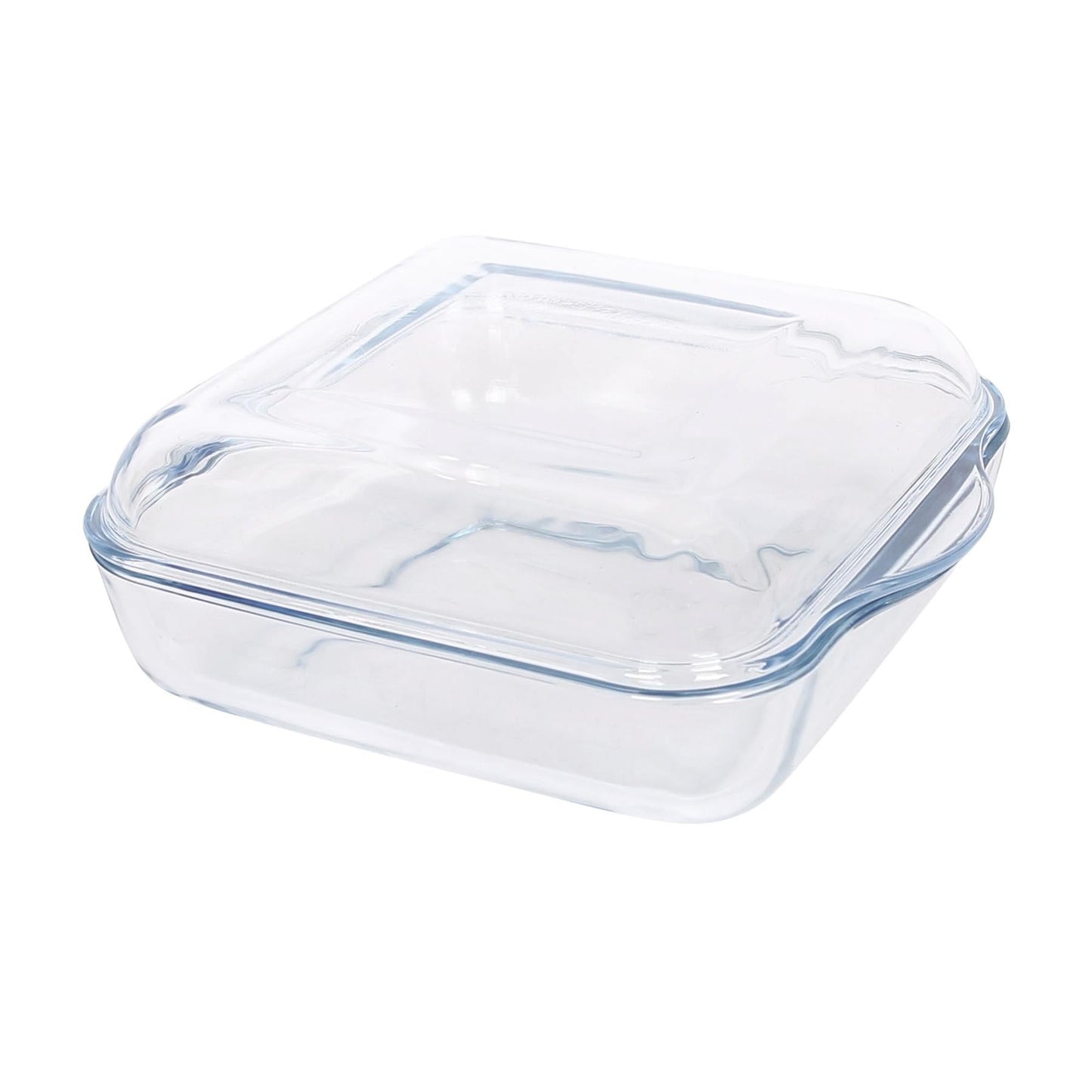 Square Glass Oven Dish with Lid - 24cm x 21cm