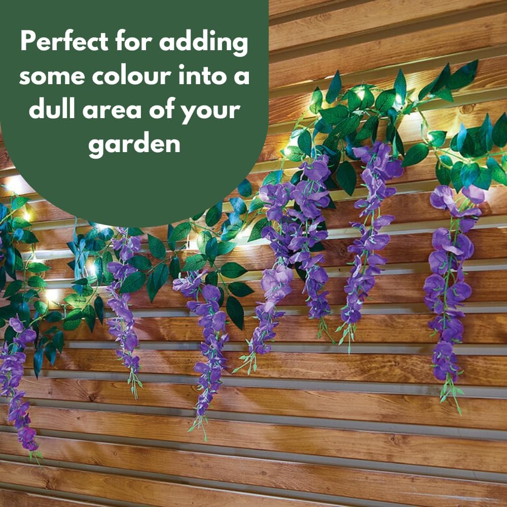 Faux Garland Decor Wisteria