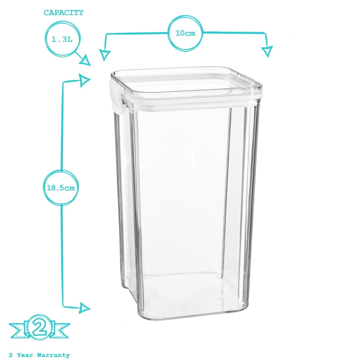 1.3L Airtight Plastic Food Storage Container