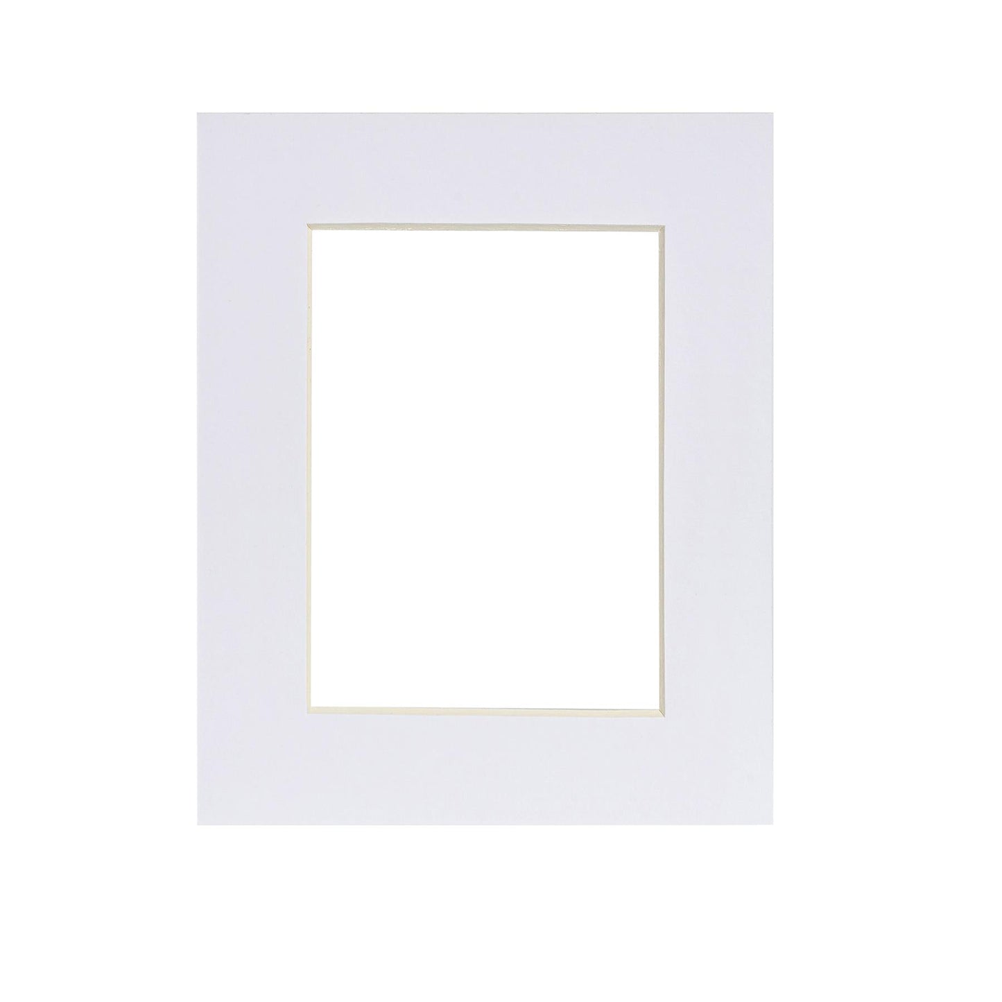 White Photo Size 4" x 6" Picture Mounts for A5 Frame - Pack of 10