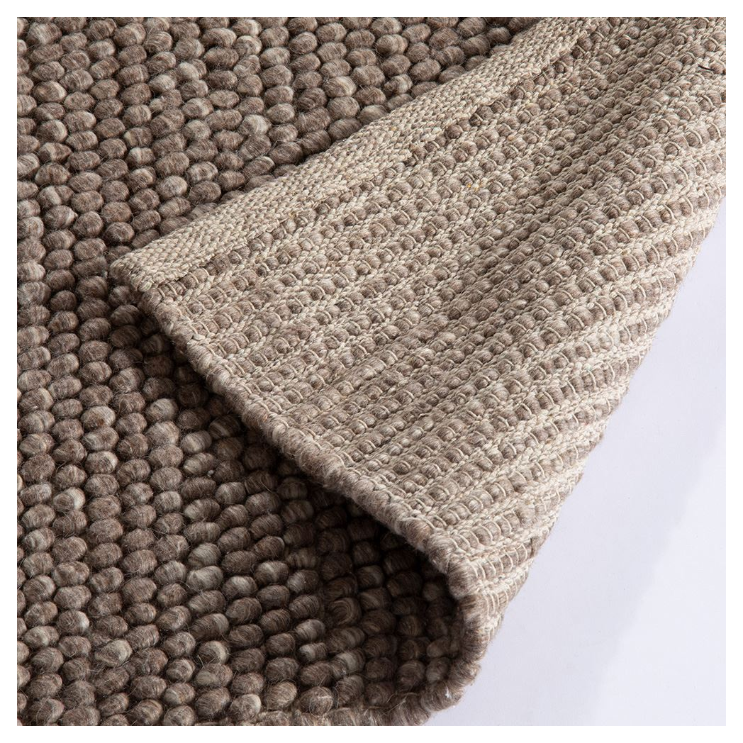 Delilah Wool Pebble 120x170cm Mottled Taupe Rug