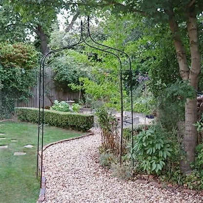 Heavy Duty Green Metal Garden Arbors Steel Frame Garden Arch