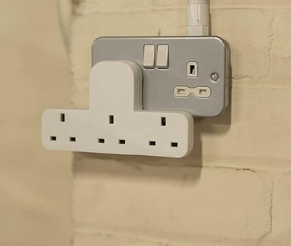 3 Way Plug Adapter UK for Wall Plug Extender Adaptor