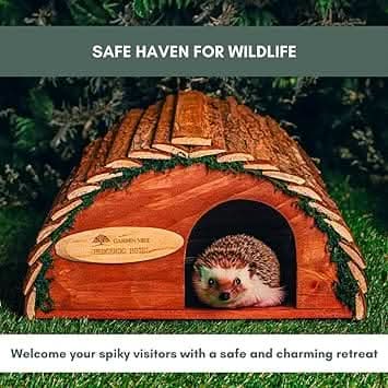 Curved Wooden Hedgehog House