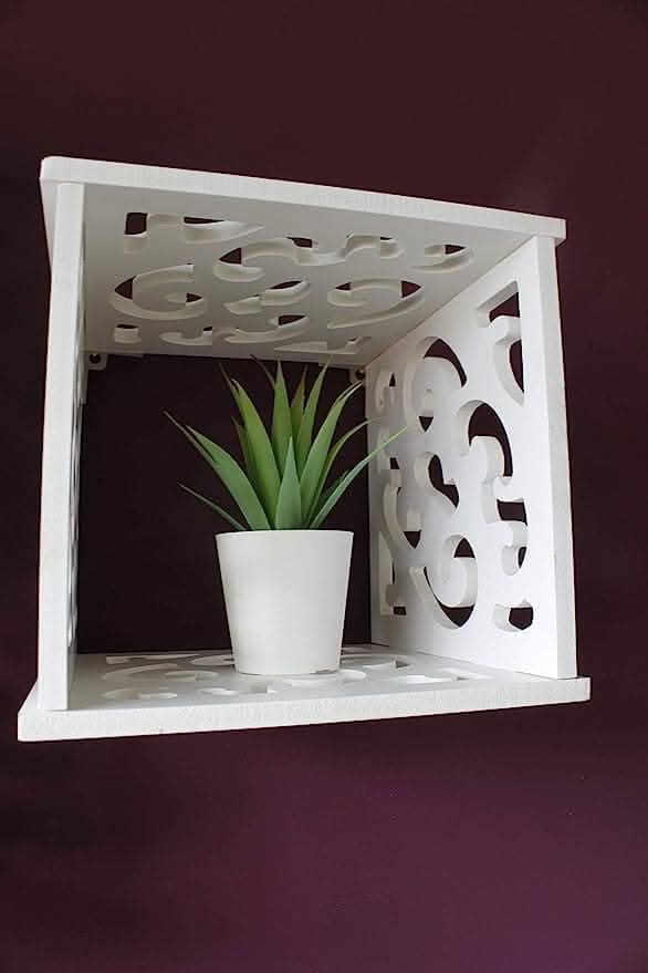 Wall-Mounted Cube Storage Cabinet White