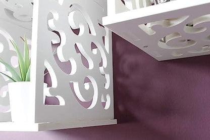 Wall-Mounted Cube Storage Cabinet White