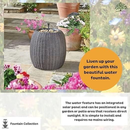Rattan Outdoor Waterweave Water Fountain