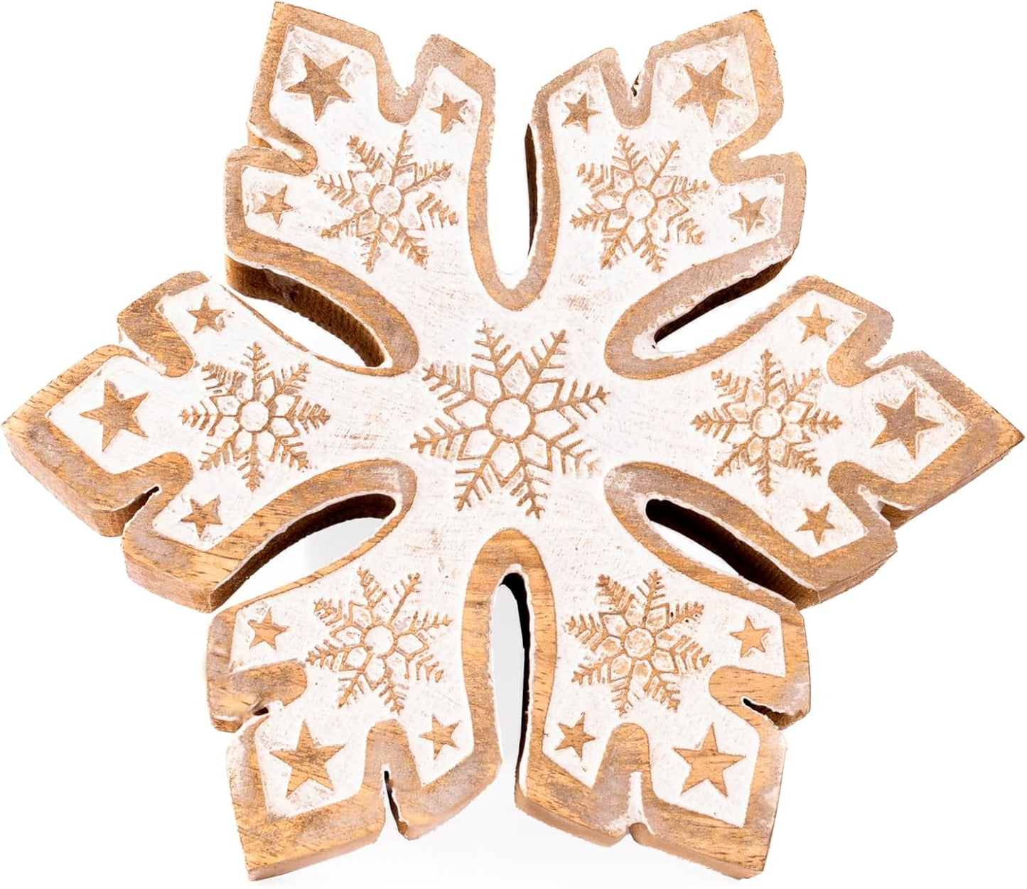 Christmas Wooden Snowflake Decoration