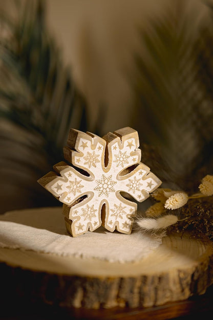 Christmas Wooden Snowflake Decoration