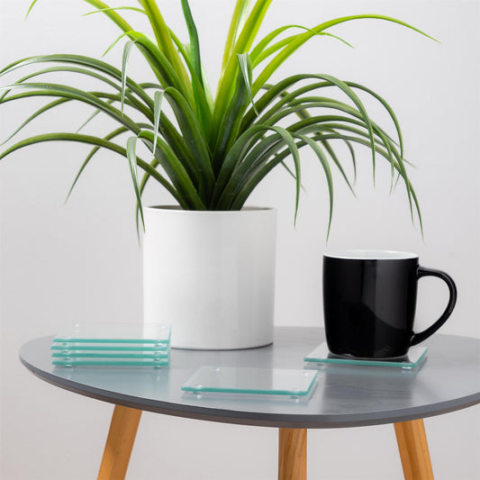 Square Glass Coasters - Pack of Six