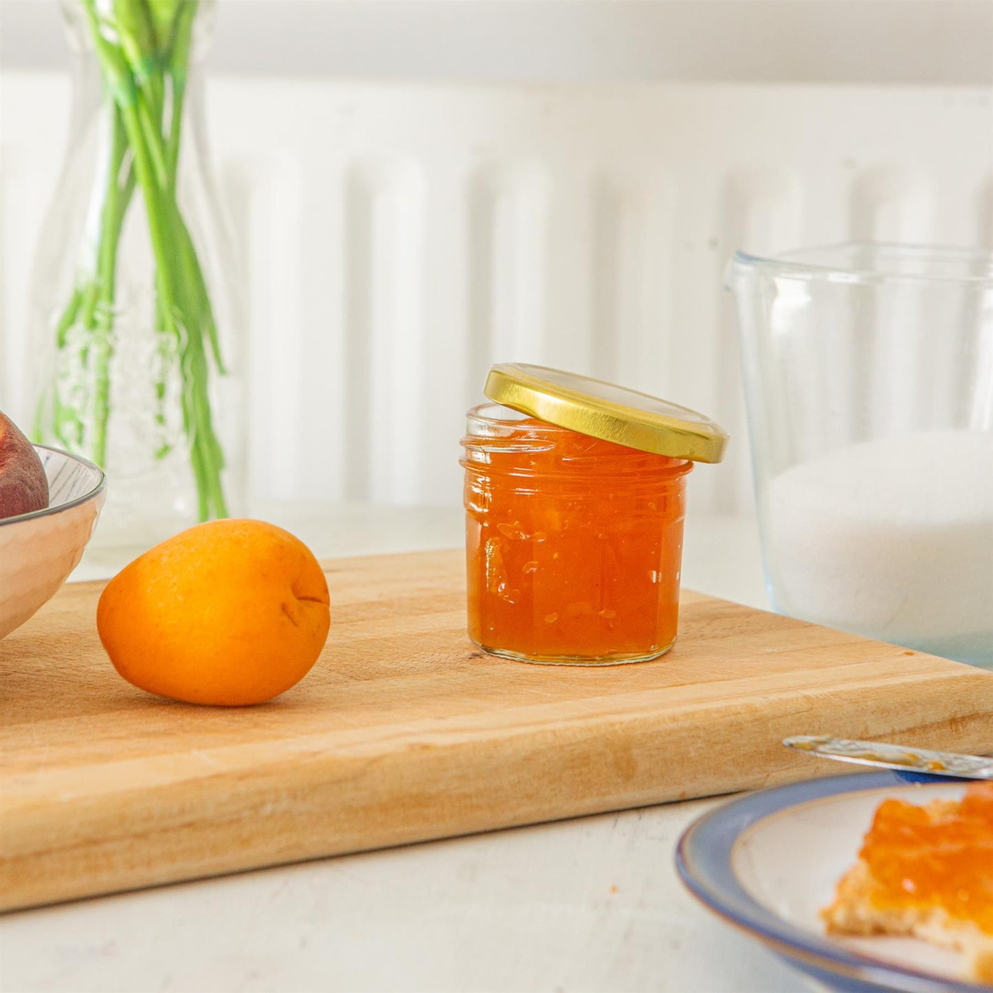 90ml Glass Jam Jars with Lids - Pack of 6