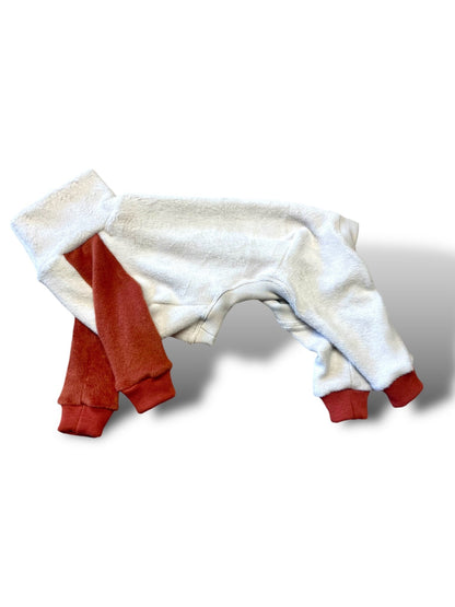 Fleece Lined Sweatshirt Suit - Pumpkin Spice Latte