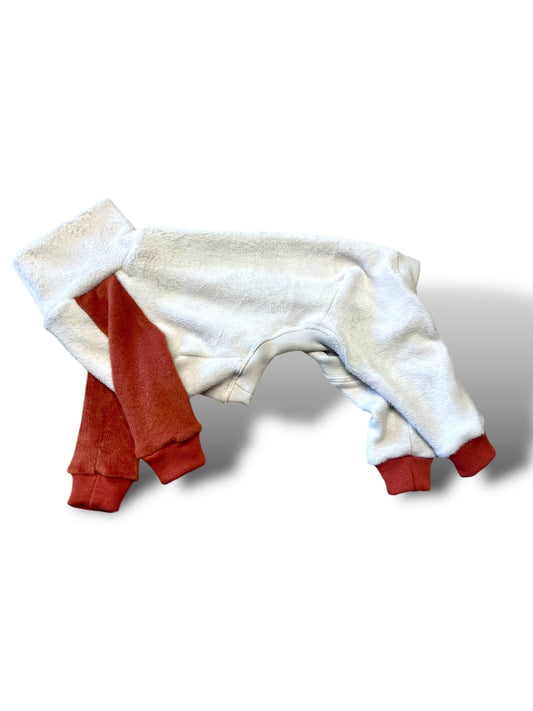 Fleece Lined Sweatshirt Suit - Pumpkin Spice Latte