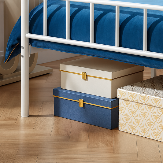 3ft Single Metal Bed Frame - White