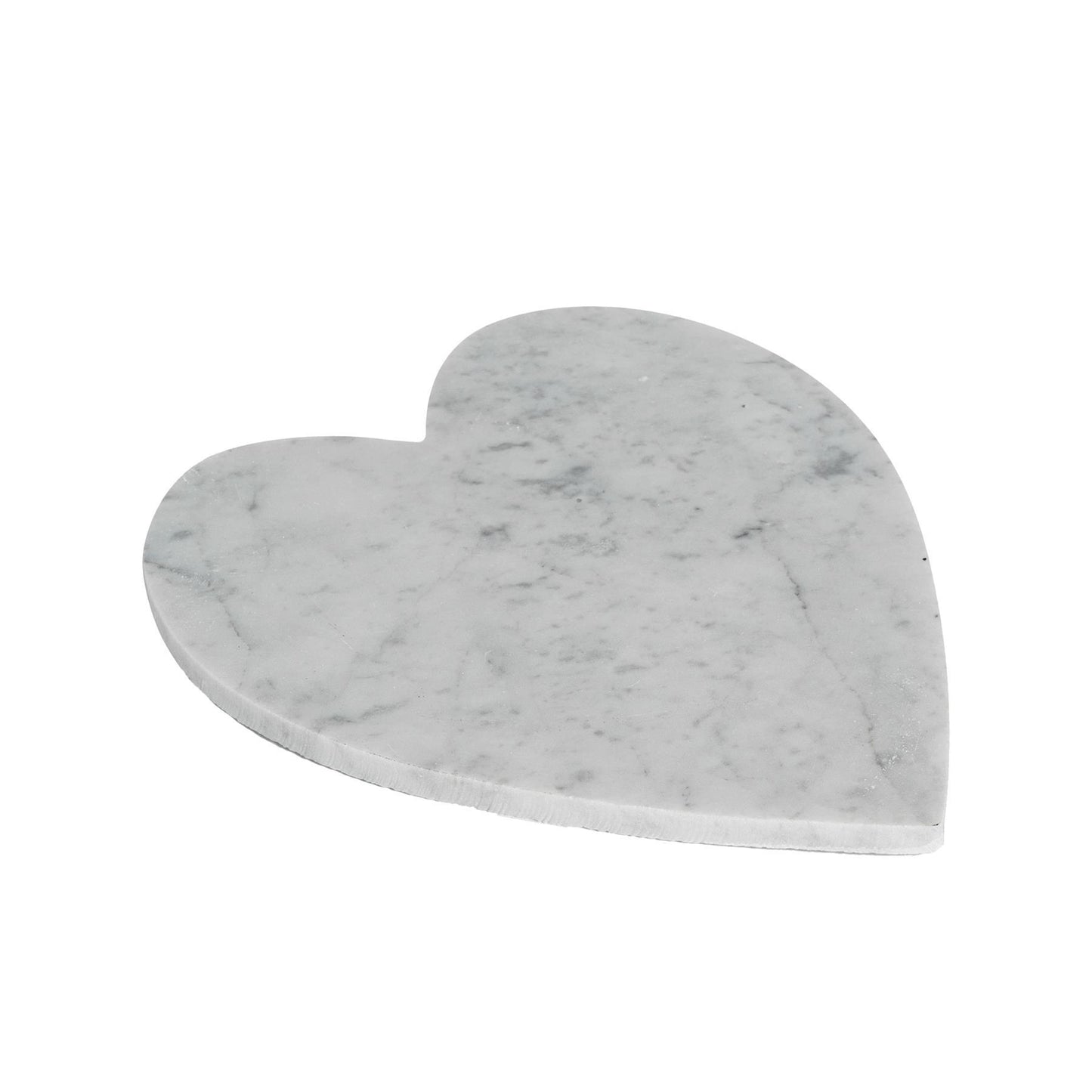 27cm x 25cm White Heart Marble Chopping Board