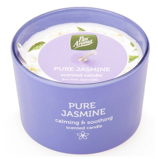 Coloured candle jar - pure jasmine