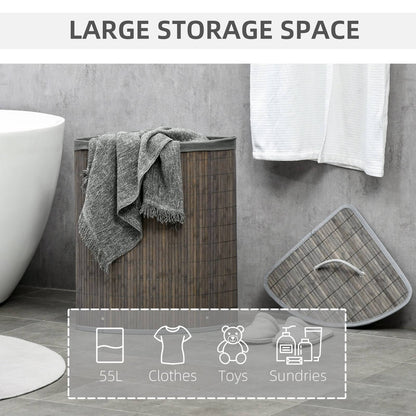 Bamboo Laundry Basket With Lid