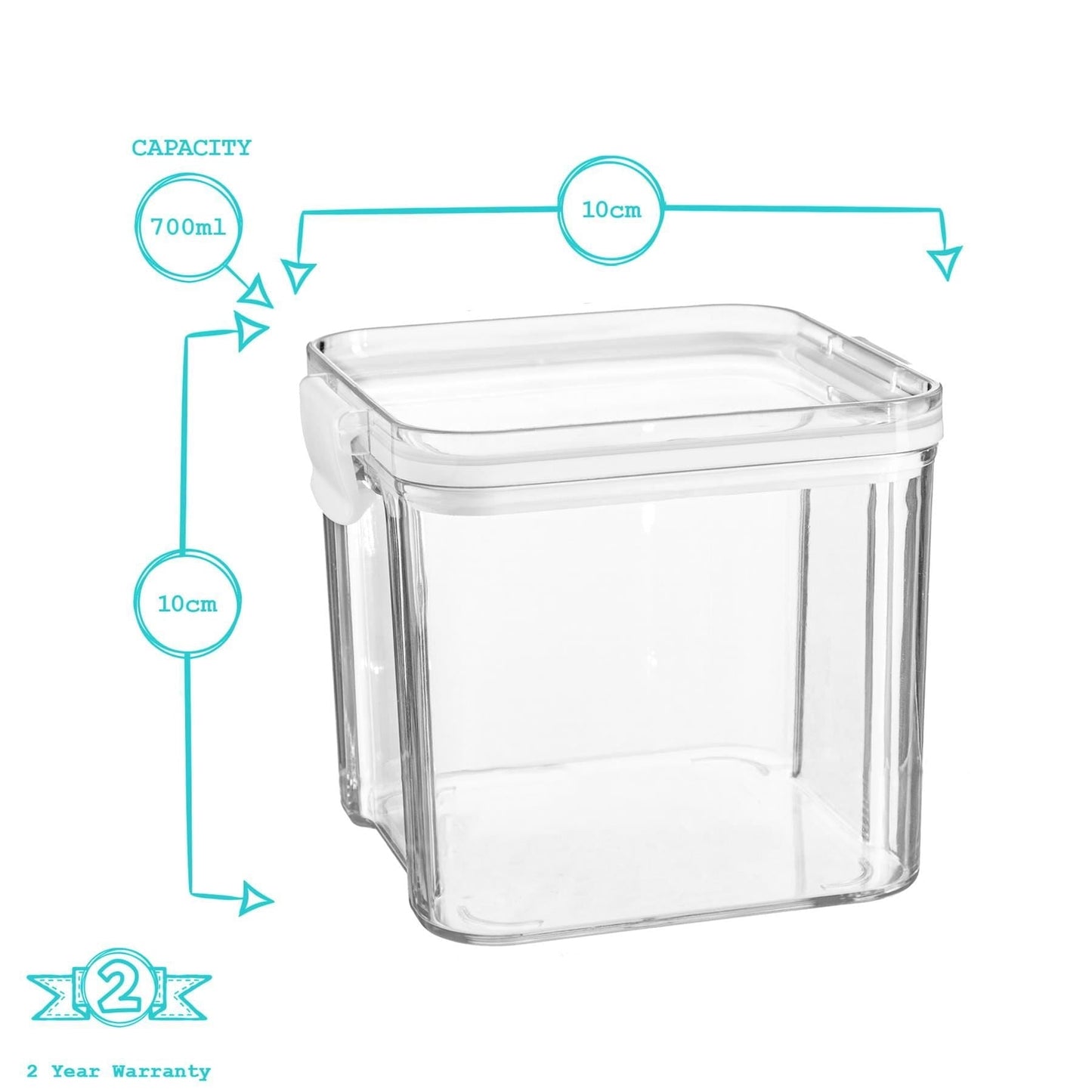 700ml Airtight Plastic Food Storage Container