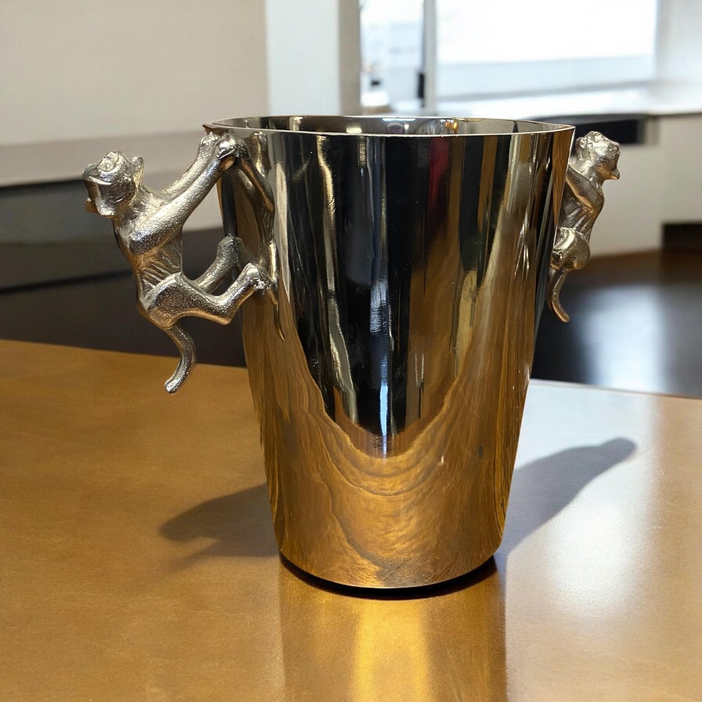 23CM ALUMINIUM LEOPARD CHAMPAGNE BUCKET