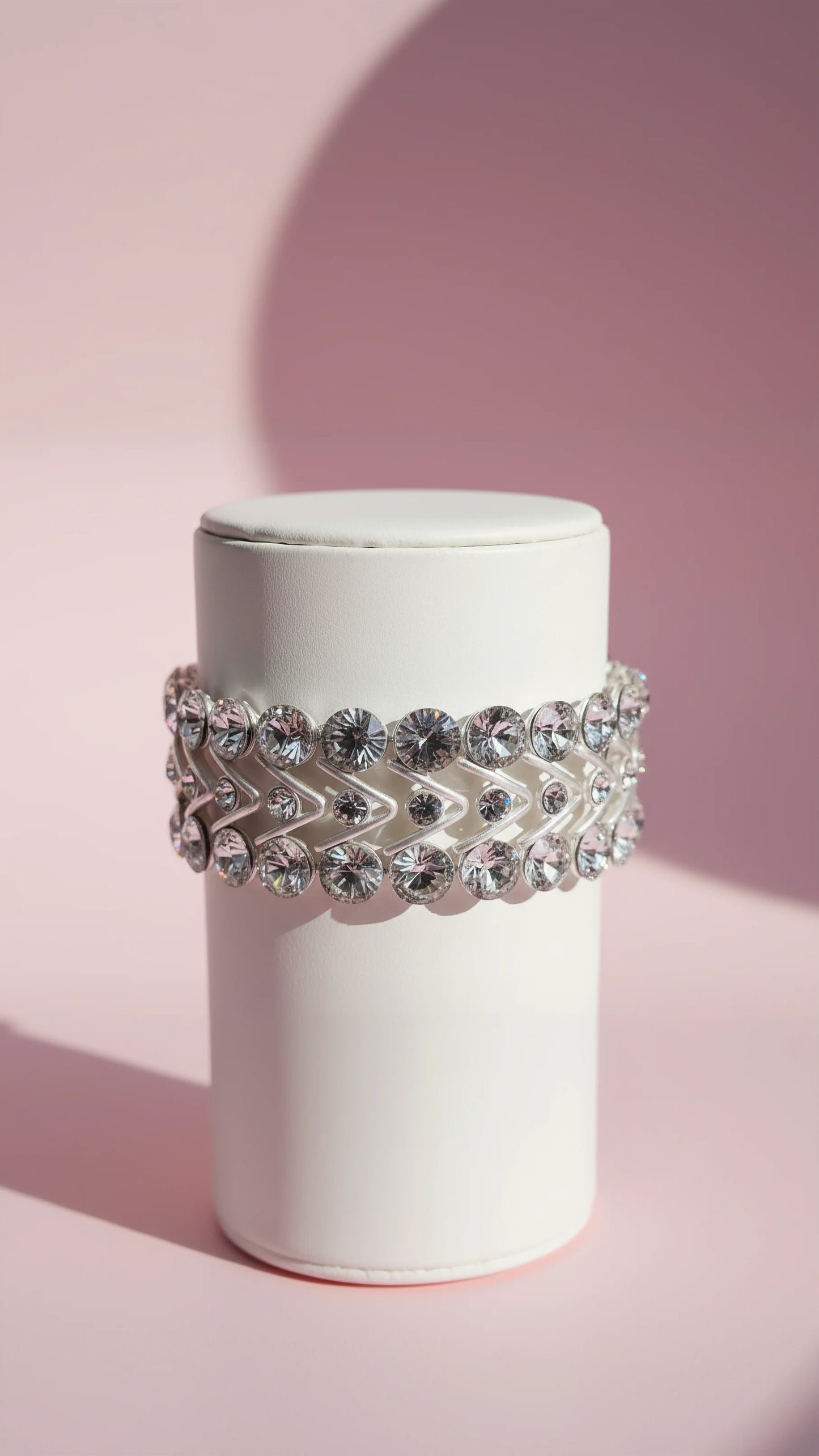Geometric Stretchy Crystal Bracelet