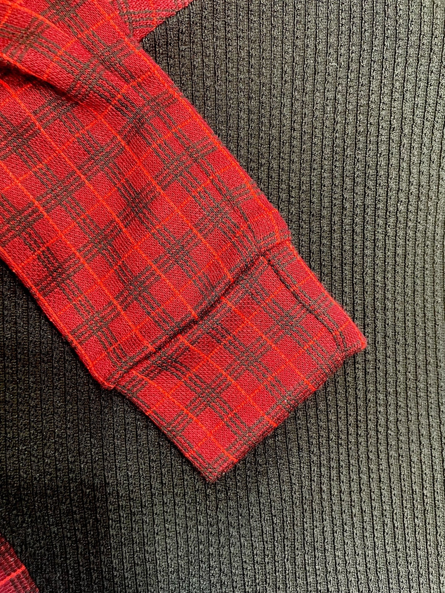 Jersey Suit - Black & Tartan