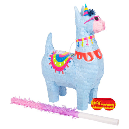 3pc Large Llama Pinata Set with Stick & Blindfold